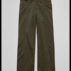 American Eagle Women's Green and Khaki Trousers
